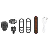 Bicycle Turn Signal Lamp USB Charging Wireless Remote Tail Light Mountain Bike Accessory