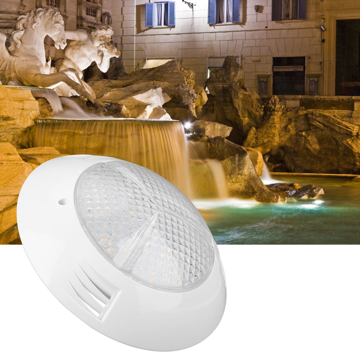 160LED Swimming Pool Light IP68 Waterproof Landscape Underwater Lamp 18W AC12V Warm Light