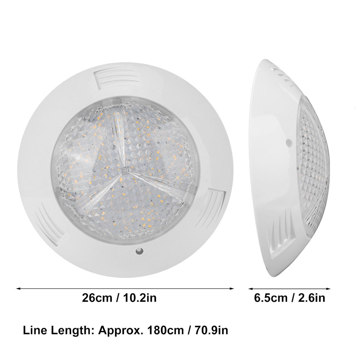 160LED Swimming Pool Light IP68 Waterproof Landscape Underwater Lamp 18W AC12V Warm Light