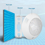 160LED Swimming Pool Light IP68 Waterproof Landscape Underwater Lamp 18W AC12V Warm Light - Extra Image
