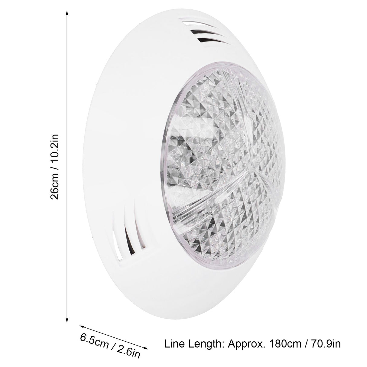 24LED Pool Light RGB Underwater Lamp with 12-Key Remote Control IP68 Waterproof 24W AC12V