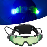 Night Vision Glasses with Light Adjustable Windproof Dustproof LED Glasses for Riding Skiing