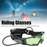 Night Vision Glasses with Light Adjustable Windproof Dustproof LED Glasses for Riding Skiing