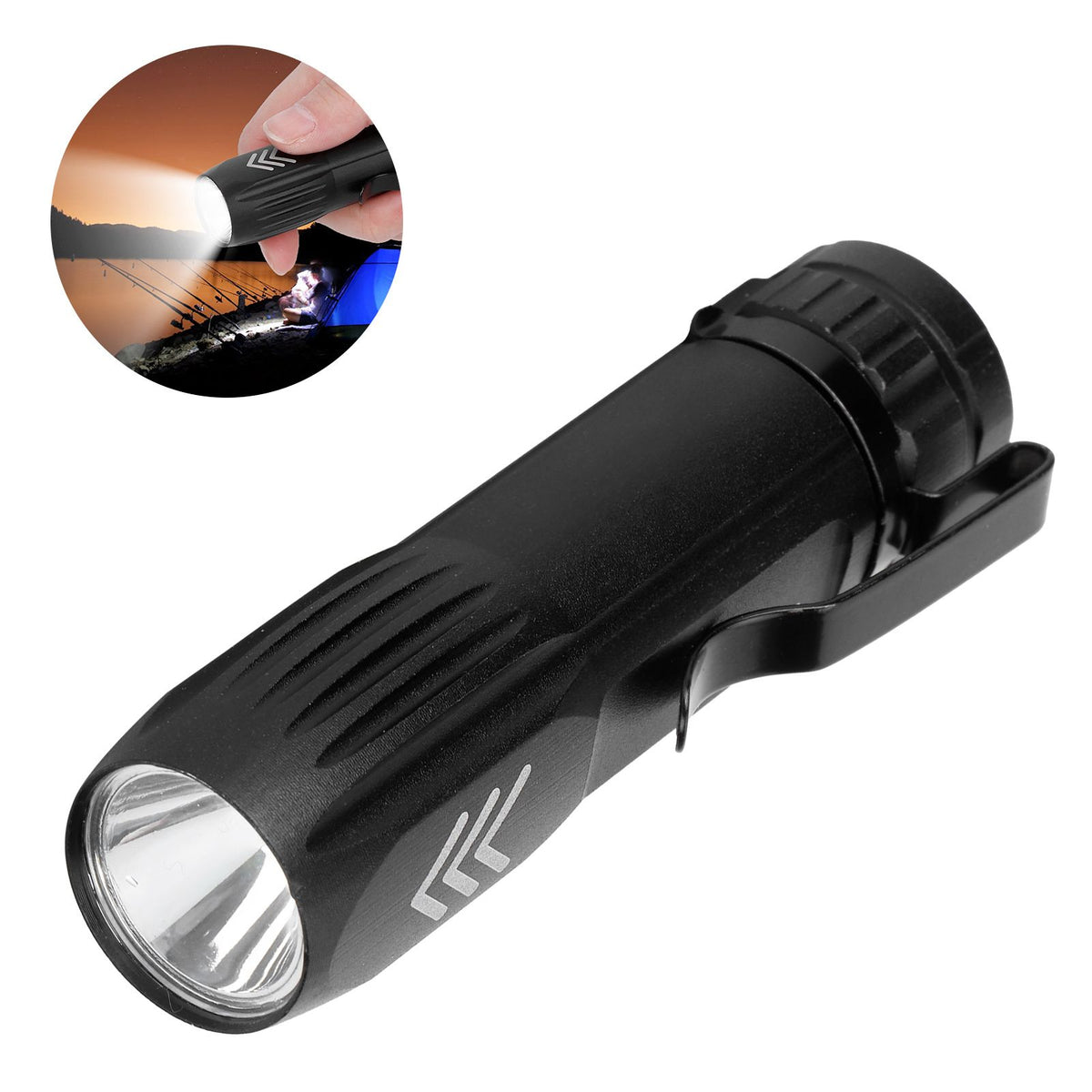 Small Super Bright Flashlight USB Rechargeable Torch Waterproof Adjustable Flashlight