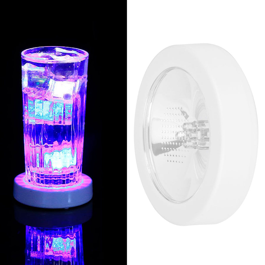 LED Cup Mat Round Base Luminous Colorful Coaster Gravity Induction Bar KTV Lighting Supplies