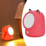 Cute Cat Shaped Night Light Nursey Light Touch Control Table Lamp Home Decoration USB Charging