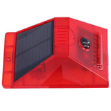 Solar Alarm Lamp 129db Motion Sensor Animal Repeller with Remote Control for Farm Orchard - Rear View