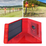 Solar Alarm Lamp 129db Motion Sensor Animal Repeller with Remote Control for Farm Orchard - Extra Image