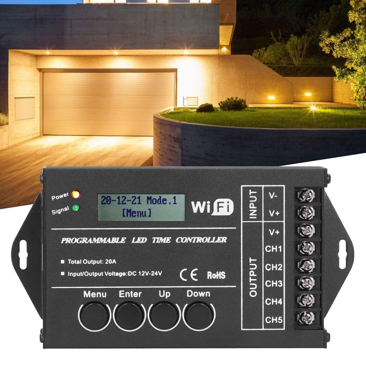 LED Light Controller Multifunctional WiFi Programmable Lamp Timing Switch Controller