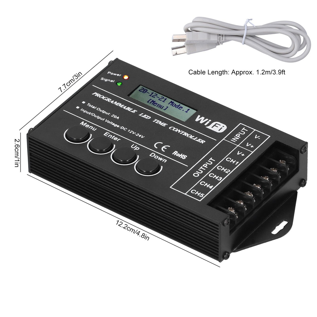 LED Light Controller Multifunctional WiFi Programmable Lamp Timing Switch Controller