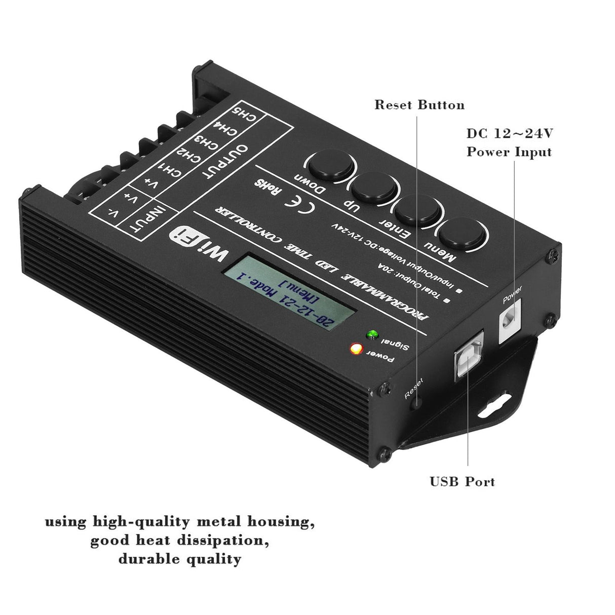 LED Light Controller Multifunctional WiFi Programmable Lamp Timing Switch Controller