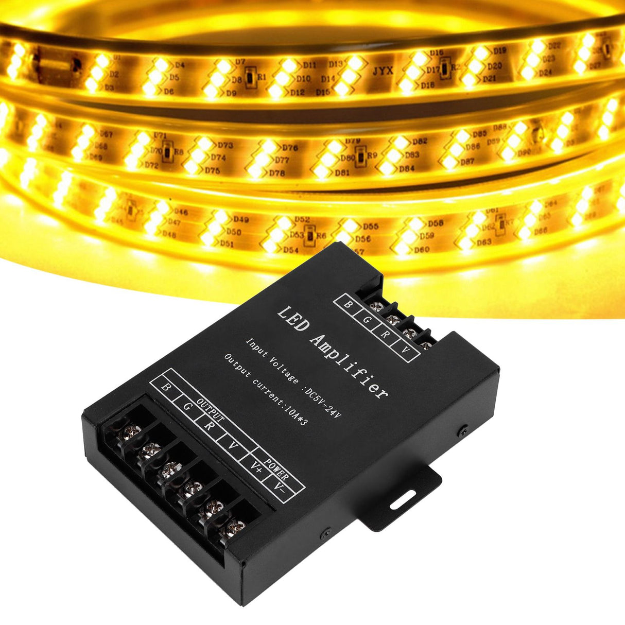 LED Signal Amplifier Lamp RGB Light Strip Power Controller Repeater Module DC5-24V