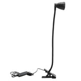 Adjustable Clip Lamp USB Learning Light Reading Eye Protection Lighting SuppliesBlack - Rear View