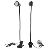 Adjustable Clip Lamp USB Learning Light Reading Eye Protection Lighting SuppliesBlack - Close-Up Angle