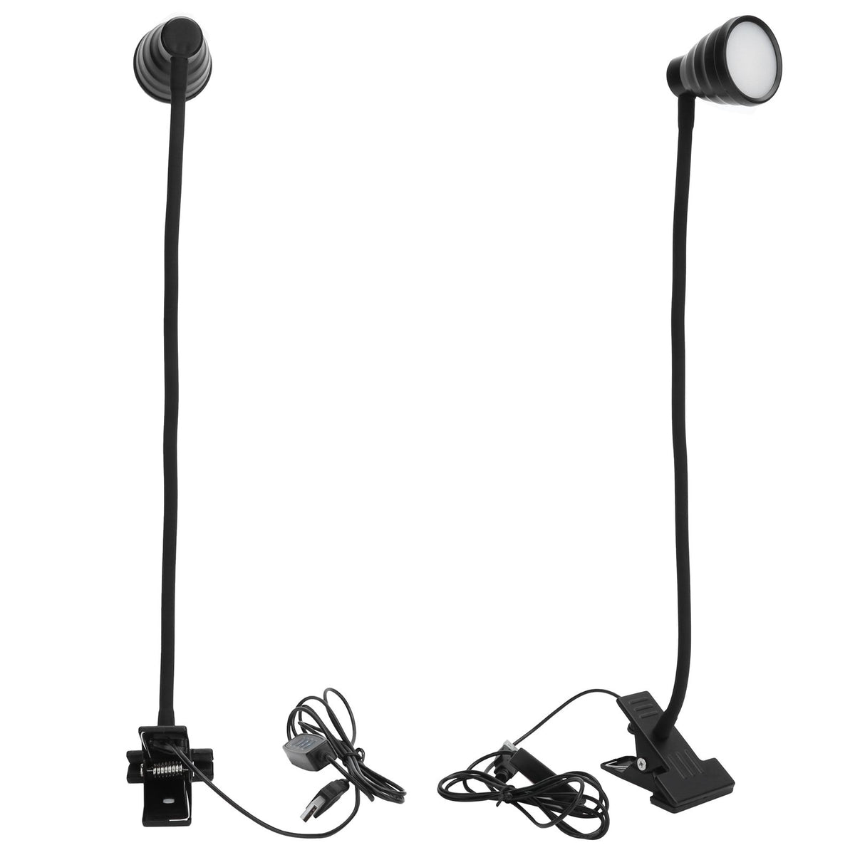 Adjustable Clip Lamp USB Learning Light Reading Eye Protection Lighting SuppliesBlack
