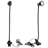 Adjustable Clip Lamp USB Learning Light Reading Eye Protection Lighting SuppliesBlack - Low Angle