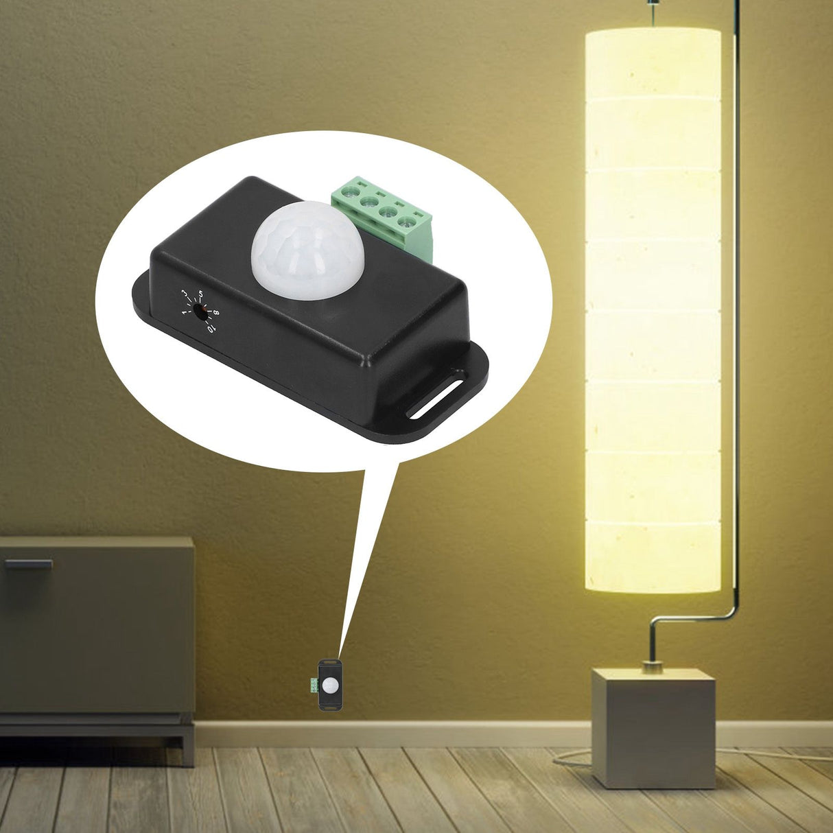 2Pcs Infrared Sensor Human Body Motion Detect Wardrobe LED Light Switch Module 12‑24V