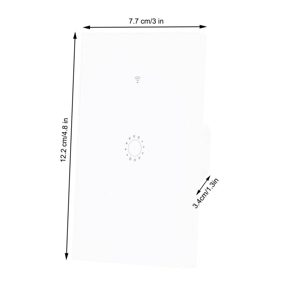 Wifi Smart LED Light Switch Touch Panel 1-Way APP Remote Voice Control for Amazon Alexa AC95-250VWhite Cover