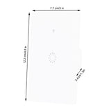 Wifi Smart LED Light Switch Touch Panel 1-Way APP Remote Voice Control for Amazon Alexa AC95-250VWhite Cover