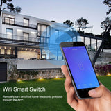 Wifi Smart LED Light Switch Touch Panel 1-Way APP Remote Voice Control for Amazon Alexa AC95-250VWhite Cover - Extra Image