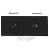 LED Smart Light Switch WiFi Wall Touch 2 Gang for Amazon Alexa Intelligent Voice APP Control AC 95‑250VBlack Cover