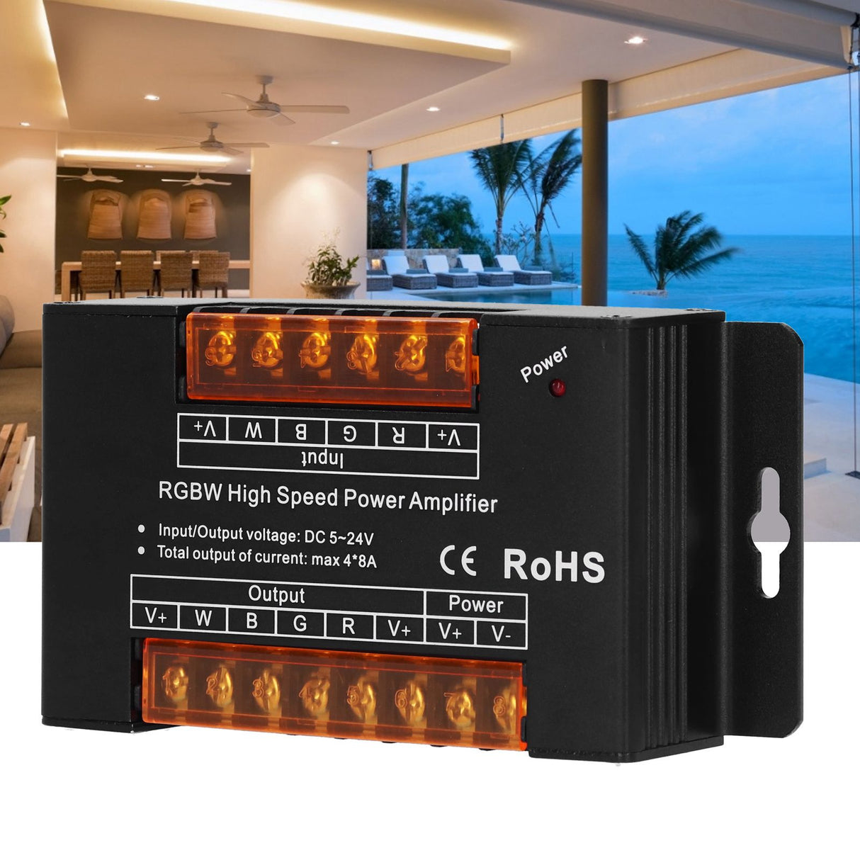 LED Signal Amplifier Module for Home RGB Light Strip Controller 0.1%100% DC5V24V