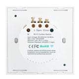 WiFi Smart Touch Wall Switch APP Control for Curtain Garage Door Power Doors AC 95-250VWhite
