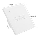 WiFi Smart Touch Wall Switch APP Control for Curtain Garage Door Power Doors AC 95-250VWhite