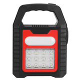 Solar Charging Handheld Flashlight USB Rechargeable Searchlight Reparing Inspection Torch - Side View