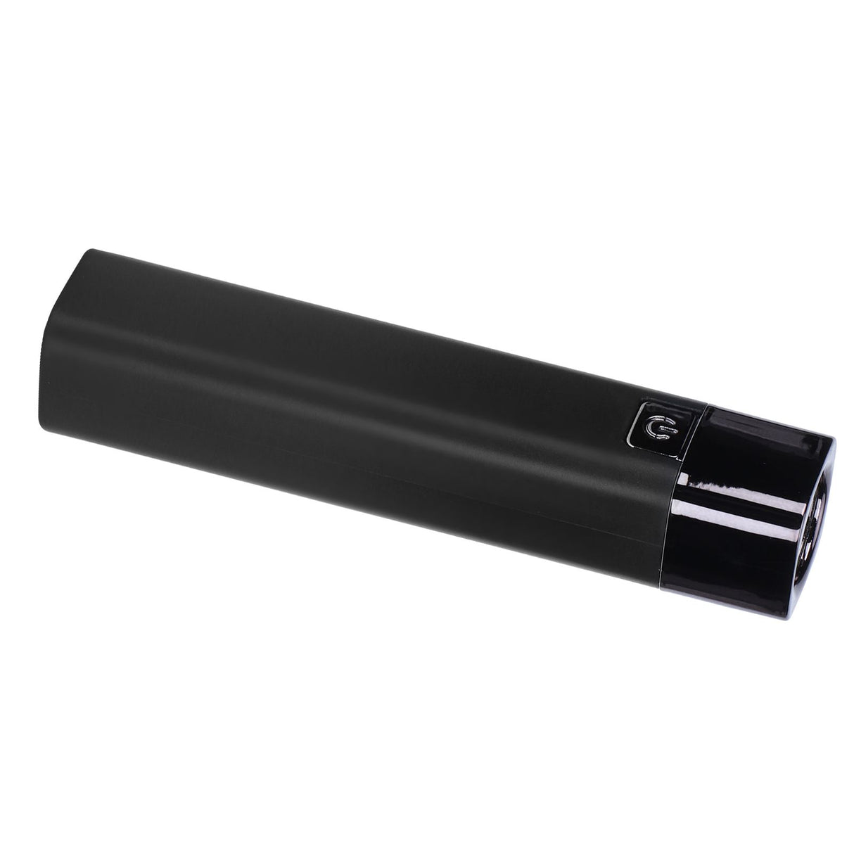Mini Flashlight Strong Light USB Input Output Phone Charging LED MultiFunction Lamp(Black )