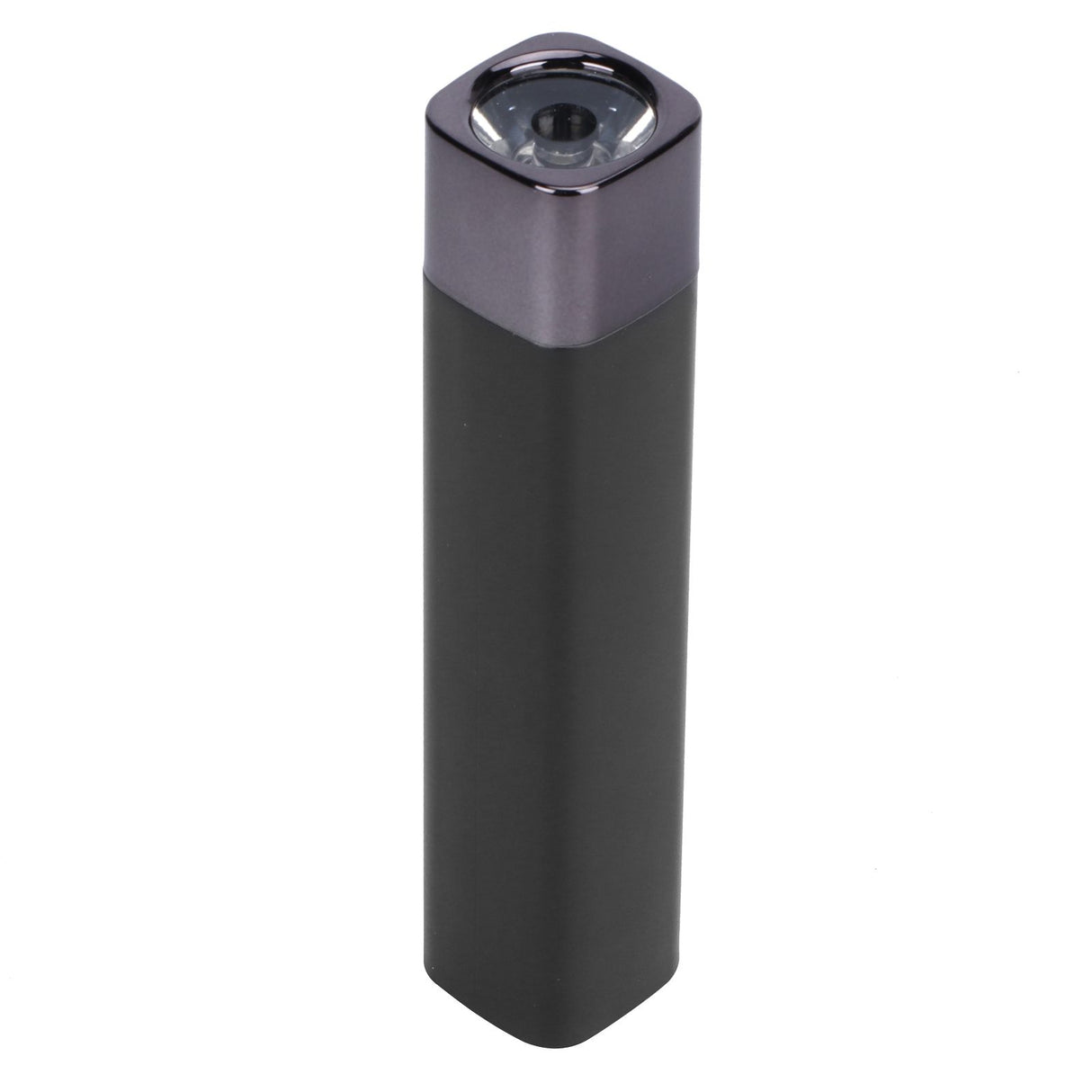 Mini Flashlight Strong Light USB Input Output Phone Charging LED MultiFunction Lamp(Black )