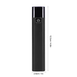 Mini Flashlight Strong Light USB Input Output Phone Charging LED MultiFunction Lamp(Black )