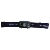 Outdoor USB Rechargeable LED Fishing Headlamp Finger Sensing Waterproof Headlight