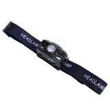 Outdoor USB Rechargeable LED Fishing Headlamp Finger Sensing Waterproof Headlight - Rear View