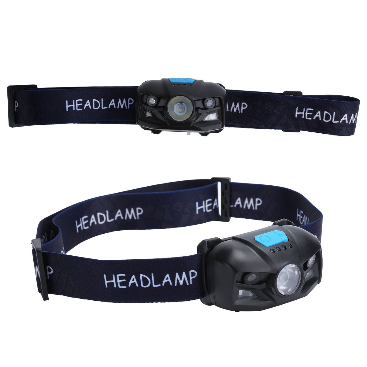 Outdoor USB Rechargeable LED Fishing Headlamp Finger Sensing Waterproof Headlight