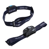 Outdoor USB Rechargeable LED Fishing Headlamp Finger Sensing Waterproof Headlight