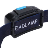 Outdoor USB Rechargeable LED Fishing Headlamp Finger Sensing Waterproof Headlight