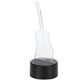 3D Guitar Night Light LED 7 Colors Nightlight Switch Desktop Lamp Home Decoration - Top-Down View