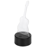 3D Guitar Night Light LED 7 Colors Nightlight Switch Desktop Lamp Home Decoration