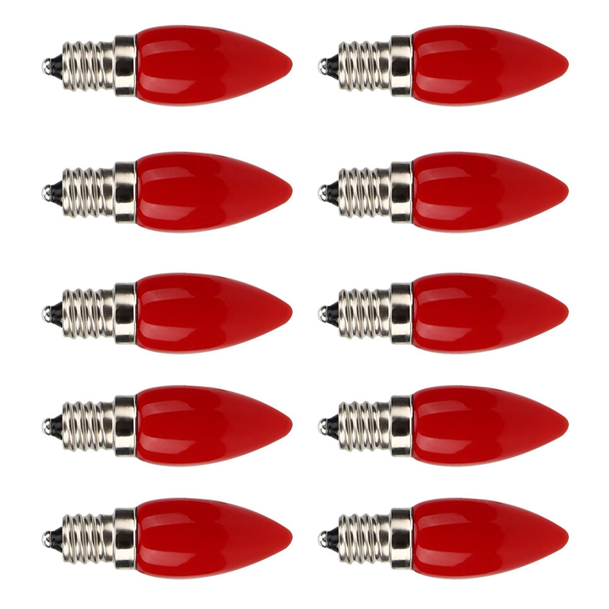 10Pcs Mini E12 LED Light Bulb 1.5W AC110V for Home Chandelier Ceiling Light Wall Lamp