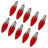 10Pcs Mini E12 LED Light Bulb 1.5W AC110V for Home Chandelier Ceiling Light Wall Lamp - Low Angle
