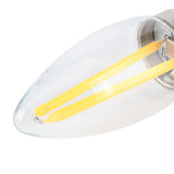 10Pcs E12 Long Filament Small LED Light Bulbs Dimmable Lamp 1.5W AC110V for Home Lighting