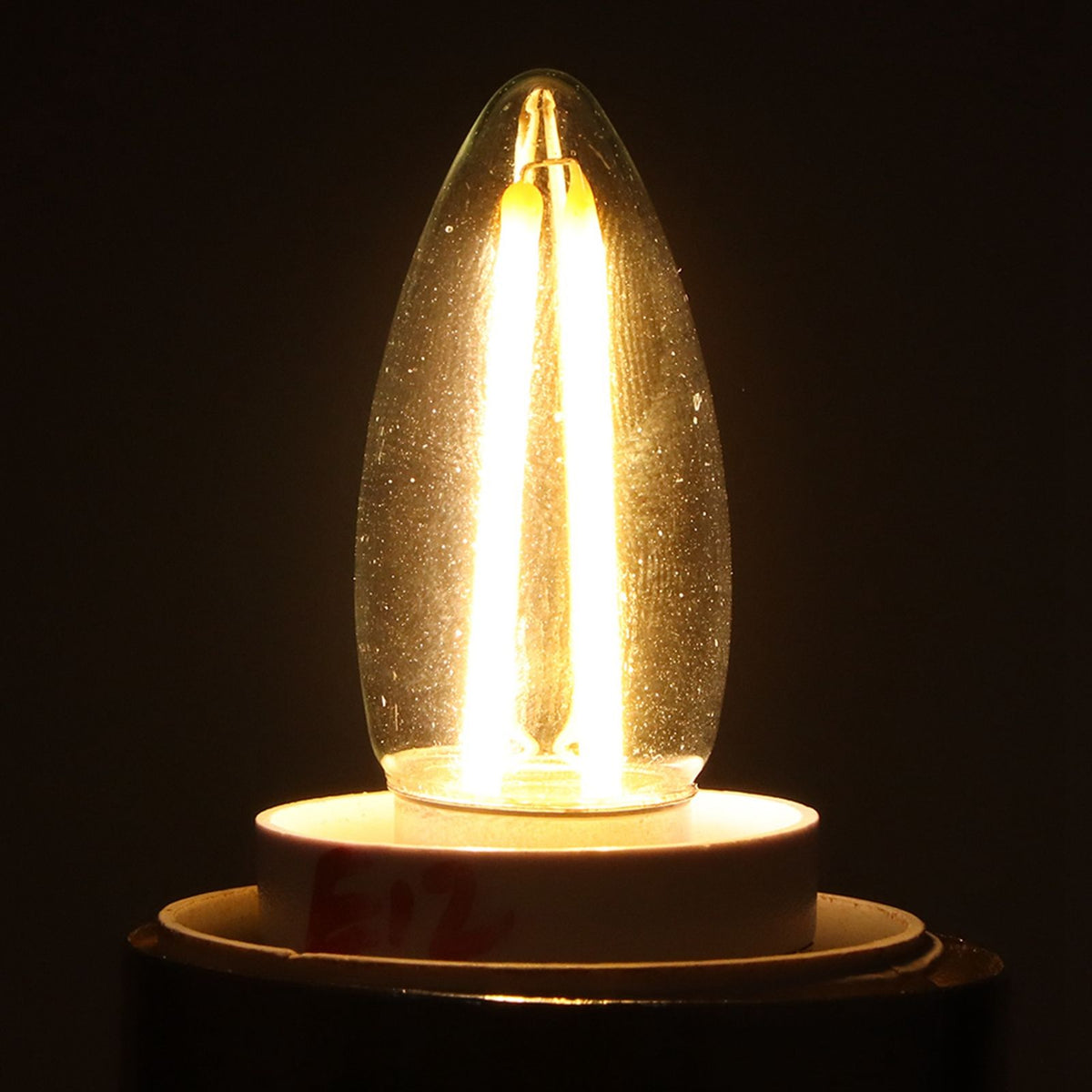10Pcs E12 Long Filament Small LED Light Bulbs Dimmable Lamp 1.5W AC110V for Home Lighting