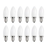 10pcs E12 LED Bulb 1.5W Warm White Lamp for Chandelier Ceiling Light Wall Lamp Home Lighting AC 110V