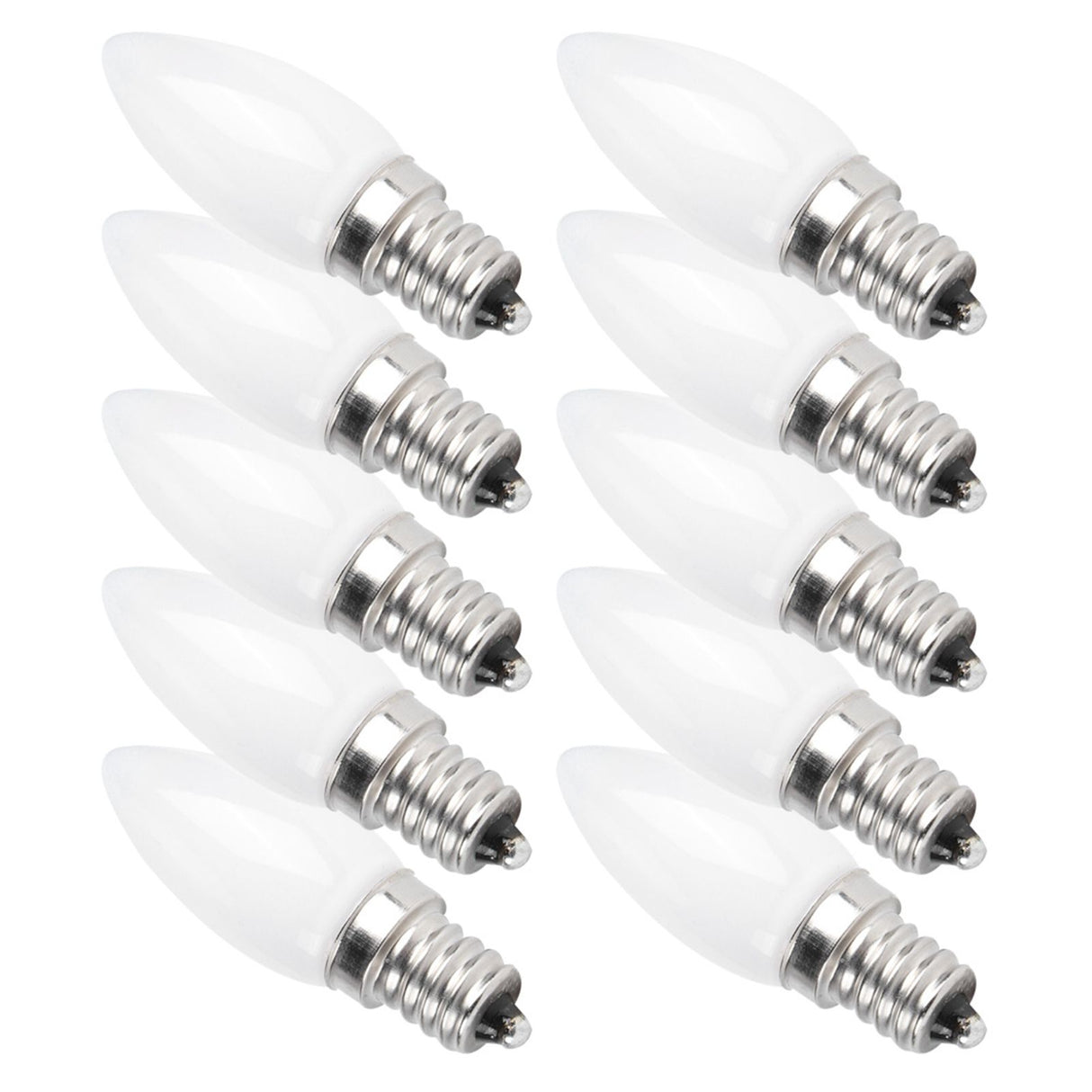 10pcs E12 LED Bulb 1.5W Warm White Lamp for Chandelier Ceiling Light Wall Lamp Home Lighting AC 110V