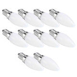 10pcs E12 LED Bulb 1.5W Warm White Lamp for Chandelier Ceiling Light Wall Lamp Home Lighting AC 110V