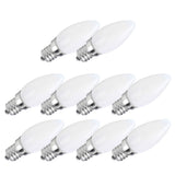 10pcs E12 LED Bulb 1.5W Warm White Lamp for Chandelier Ceiling Light Wall Lamp Home Lighting AC 110V - Close-Up Angle