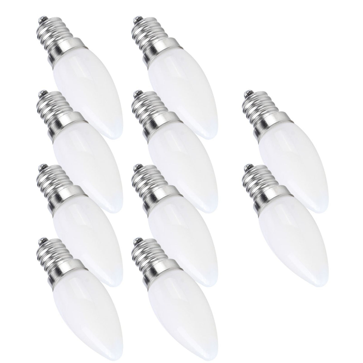 10pcs E12 LED Bulb 1.5W Warm White Lamp for Chandelier Ceiling Light Wall Lamp Home Lighting AC 110V