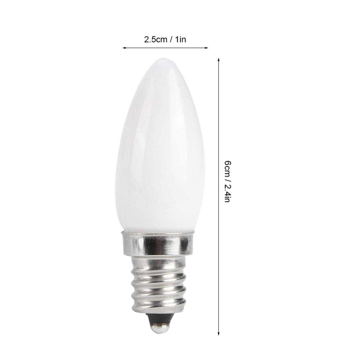 10pcs E12 LED Bulb 1.5W Warm White Lamp for Chandelier Ceiling Light Wall Lamp Home Lighting AC 110V