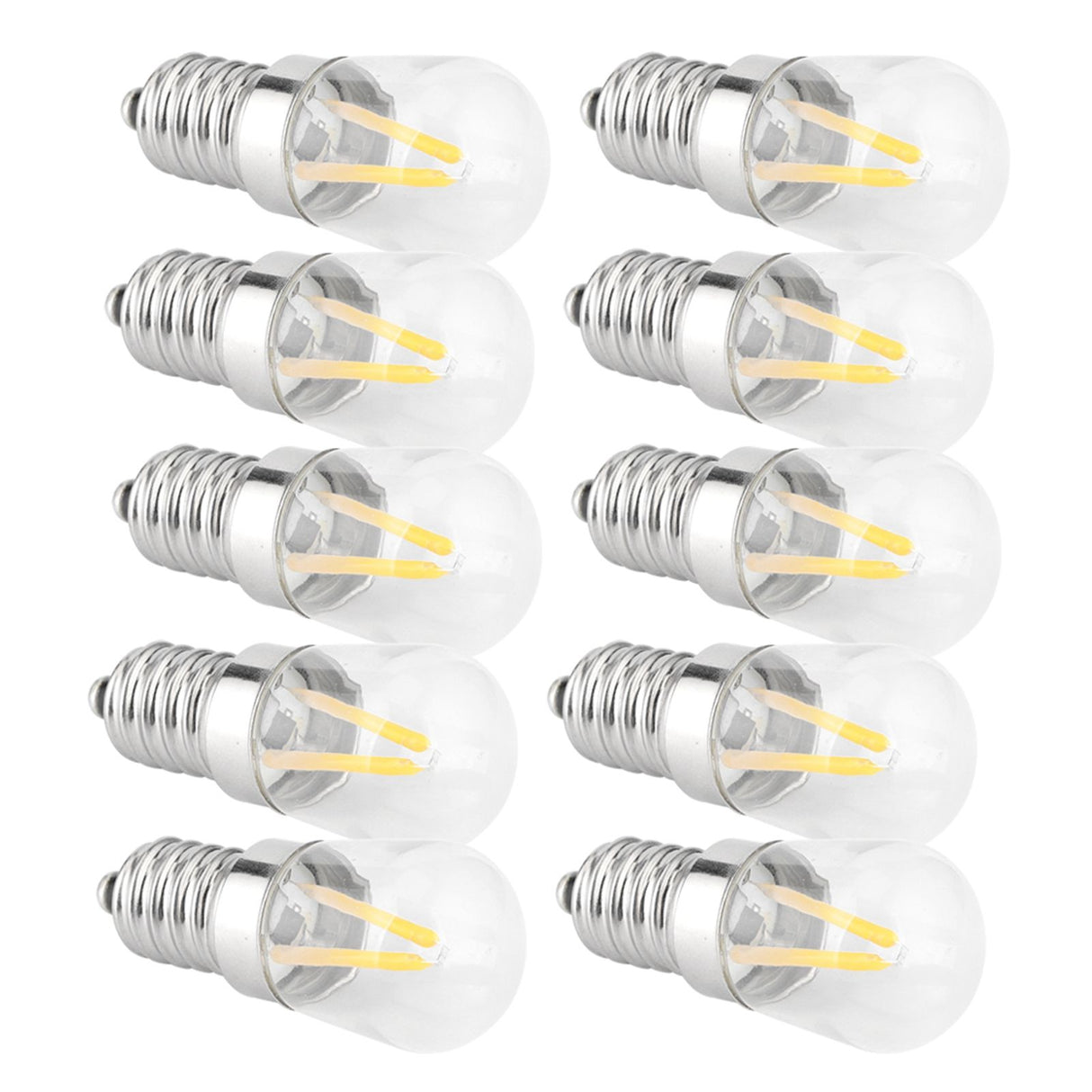 E14 Short Filament Bulbs 1.5W AC110V Bulb Chandelier Ceiling Lamp Accessory Warm White